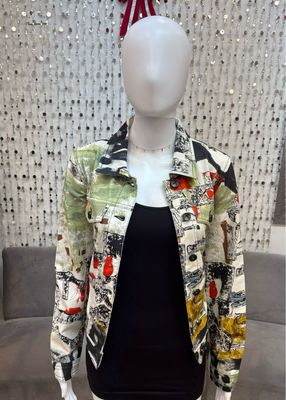74697 Transmutation Woven Jacket-Green Multi