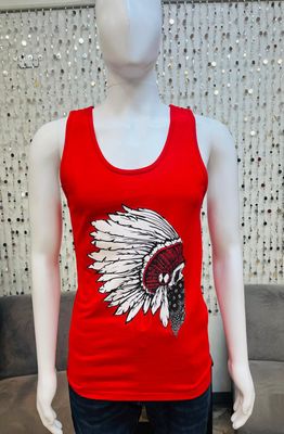 HG2450101 Men&#39;s Knit Tanktop-Crimson Red
