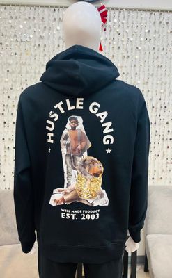 HG2470105 Star Boy Hooded Pullover-Black