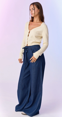 Emma Cropped Cardigan-Cream