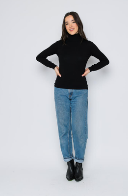 Zoe Turtle Neck-Black