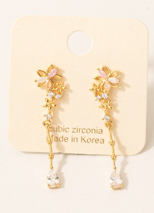KE8710 Wire and Star Dangle-Gold