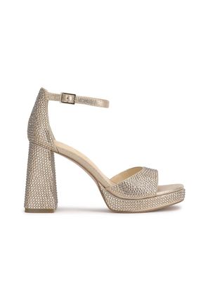 Kaliah2 Platform Heel-Champagne Shimmer