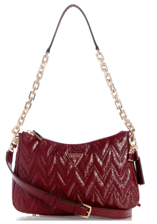 GG950218 Adelard Top Zip Shoulder Bag-Burgundy