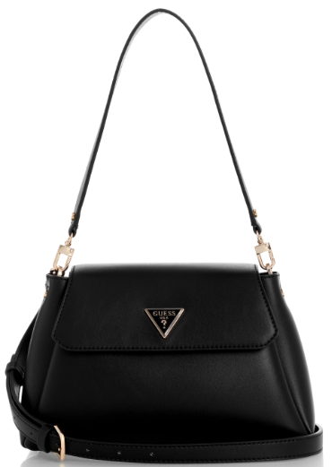VG950720 Sora Flap Shoulder Bag-Black