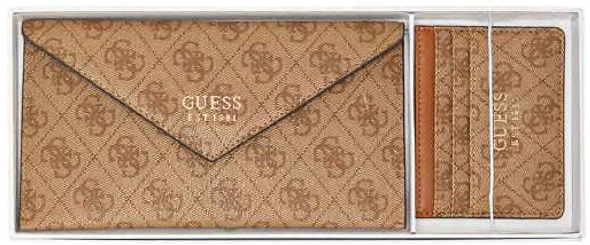 X9531061 Orlina Boxed Card Case &amp; Envelope-Latte