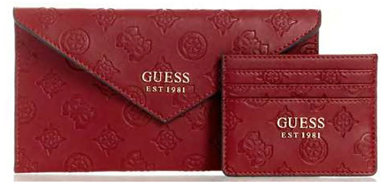 X7452061 Wilder Box Card Case &amp; Envelope-Claret