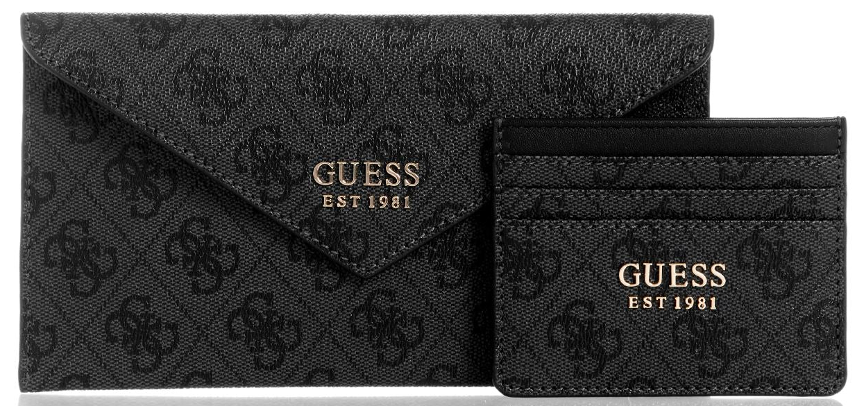 X9531061 Orlina Boxed Card Case &amp; Envelope-Coal