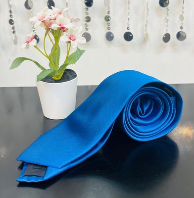 Men&#39;s mix Silk Solid Ties-Royal Blue