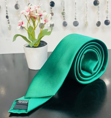 Men&#39;s mix Silk Solid Ties-Green