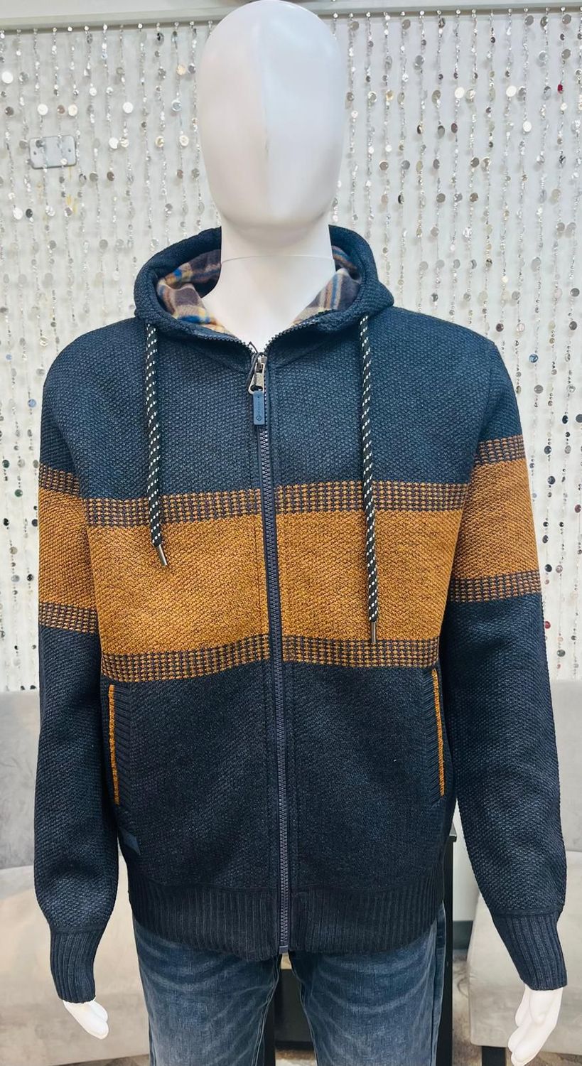 605 Point Zero Zipper Hoodie-Navy/Rust