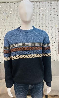 8627 Polar Fleece Sweater-Blue Melange