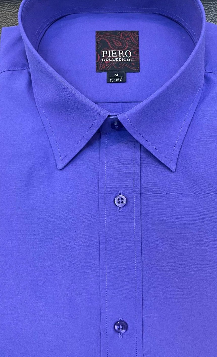 Piero Sarto Men&#39;s Shirt-Deep Purple