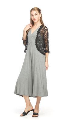 PT-18083 Sequin Lace Bolero-Black