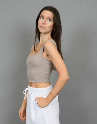 54T140S5 Clare Strap Crop Top-Nomad