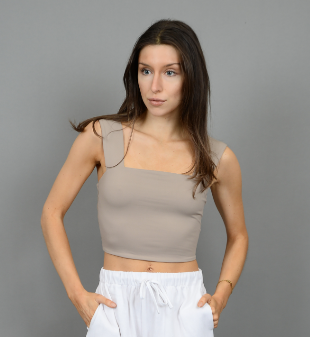 54T140S5 Clare Strap Crop Top-Nomad