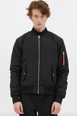 7468254 Parkdale Baseball Bomber Jacket-Black
