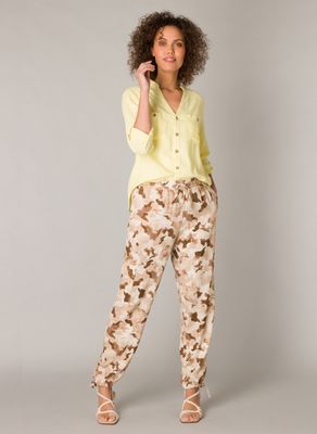 04532 Gijske Linen Blouse-Sunshine Yellow