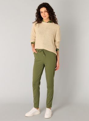 05142 Olina Essential Pants-Dark Olive