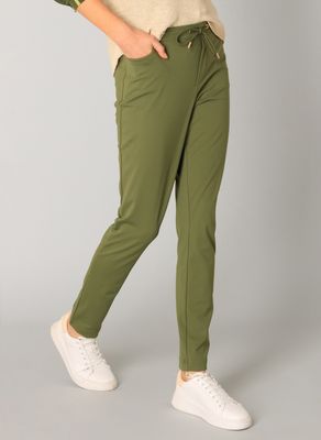 05142 Olina Essential Pants-Dark Olive