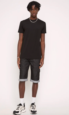 7465475 Stretch Denim Short-Black