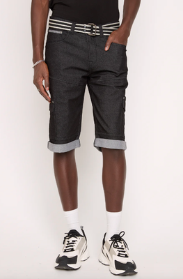 7465475 Stretch Denim Short-Black