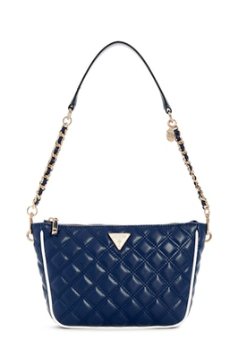 QG964917 Cruise Vibe Top Zip Shoulder Bag-Navy/Wht