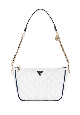 QG964917 Cruise Vibe Top Zip Shoulder Bag-Wht/Nvy