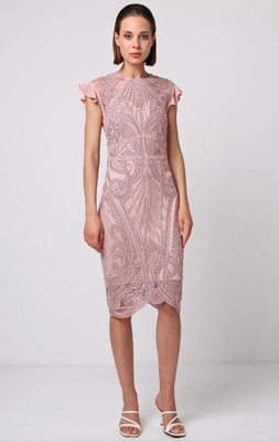 H028654 Dekopon Dress-Pink