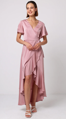 J038877 Egg Fruit Dress-Dusty Pink