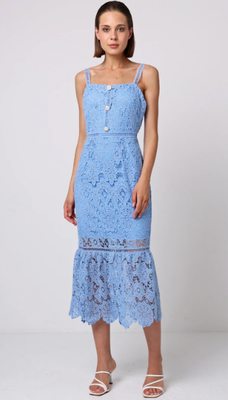 M038885 Biberry Dress-Blue