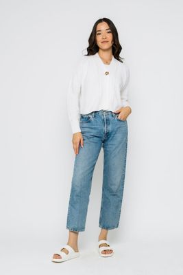 1210 Janey Cardigan-White