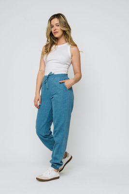 1250 Sky Woven Jogger-Light Denim
