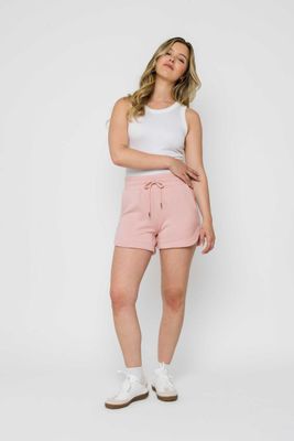 1302 Deena Luxe Fleece Short-Blush