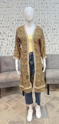 PT-16118 Ditsy Floral Coverup-Brown