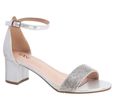 Macy-02 Shiny Heeled Sandal-Silver