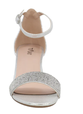 Macy-02 Shiny Heeled Sandal-Silver
