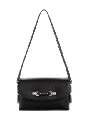 BG964419 Lefia Flap Shoulder Bag-Black