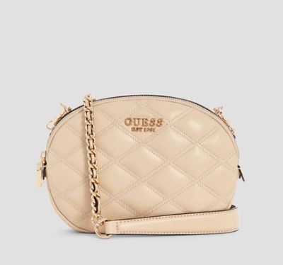 QG963217 Tamsin Top Zip Shoulder Bag-Light Beige
