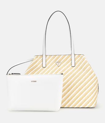 WS931829 Vikky II Large 2-in1 Tote-Natural/White