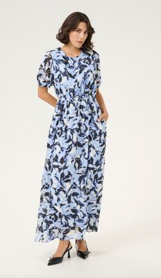 KAelina Maxi Dress-Blue Flower Print