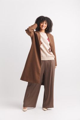 ST-19212 Daisy Knit Sweater-Beige