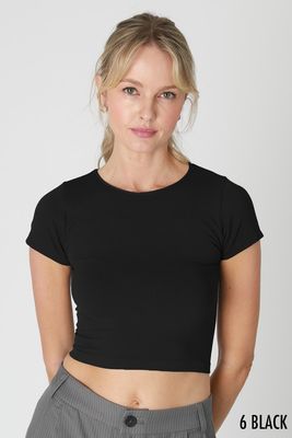 NS8286 Jersey Solid Baby Tee-Black