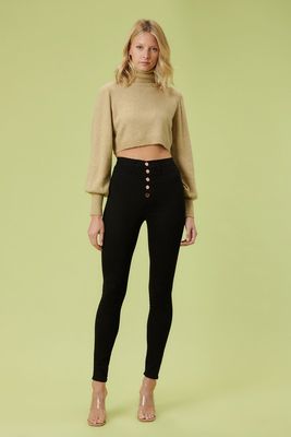 P1242BK Always Silky Smooth Skinny Jean-Black