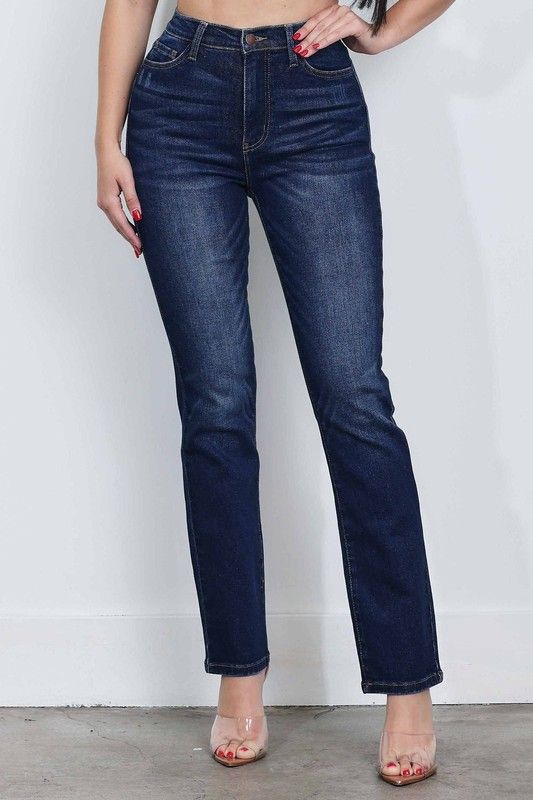5015DS Always Stretch Straight Jean-Dark Stone