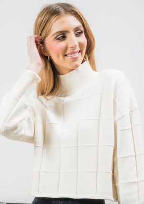 1403-1368 Cassidy Knit Sweater-Ivory