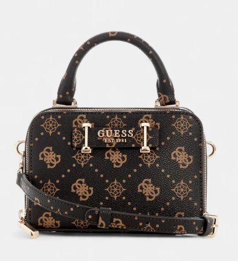 GP989076 Silia Mini Satchel-Espresso Logo