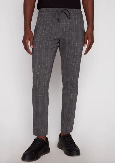 145139 Brushed Drawstring Pant-Charcoal