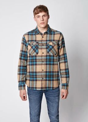 145242 Men&#39;s L/S Cotton Shirt-Camel