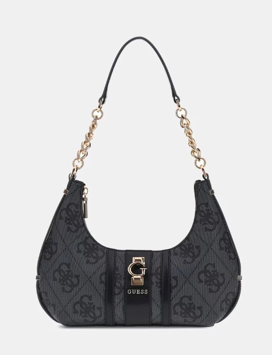 SO783818 Erenia Top Zip Shoulder Bag-Coal Logo